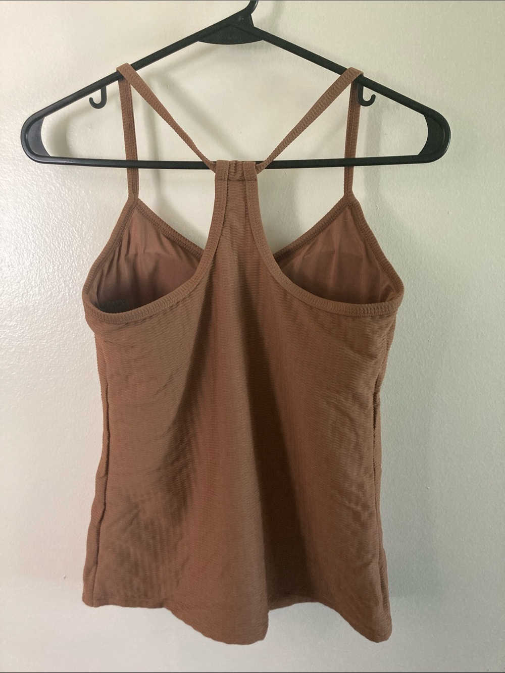 Carve Designs Tan Ribbed V-Neck Racerback Cami - Picture 4 of 7